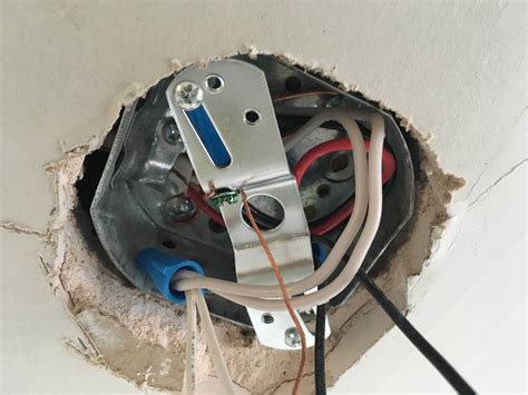 ceiling junction box installation|install ceiling fan junction box.